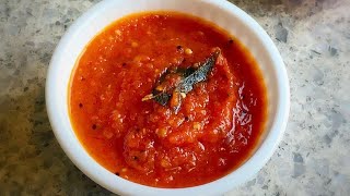 2 minutes tomato onion chutneyQuick tomato Chutneybreakfast chutney recipestamatar ki chutney [upl. by Rosella]