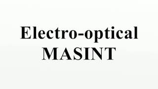 Electrooptical MASINT [upl. by Gregoire]