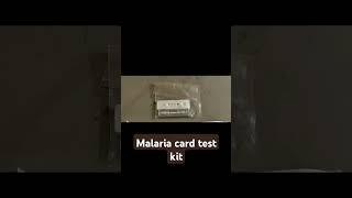 Malaria card test kit pathology likesharesubscribe MedicoMishtii [upl. by Sasnak]