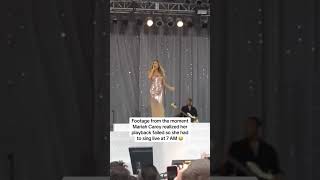 Mariah Carey realized her playback failed and she did this🤯 mariahcarey singer pop popmusic [upl. by Omik]