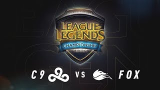 C9 vs FOX  Week 9 Game 1  NA LCS Summer Split  Cloud9 vs Echo Fox 2017 [upl. by Olenolin629]