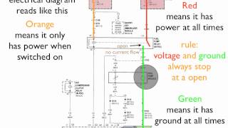 How to read an electrical diagram Lesson 1 [upl. by Edyak]