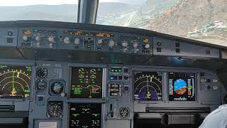 Arrival into Paro Runway 33  Druk Air A319 Cockpit View [upl. by Ailegra299]