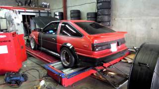 AE86 ITB turbo 11psi [upl. by Ardnuassak263]