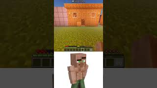 Automatic Block Door Minecraft Villager Oİ Oİ Oİ meme memes minecraft funny bombastic [upl. by Tlihcox]