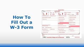 How To Fill Out Form W3  Tax Info from IRScom [upl. by Loretta]