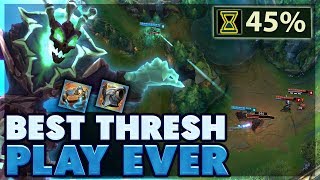 THIS HAS NEVER BEEN DONE  BEST 45 THRESH GAME EVER  3 SECOND HOOK THRESH SUPPORT  BunnyFuFuu [upl. by Quinn]