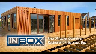 New Shipping Container Restaurant  Beadnell Bay Beach [upl. by Ecnarretal670]