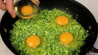 Add eggs to broccoli Quick breakfast in 10 minutes simple and delicious recipe [upl. by Nived]