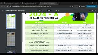 Conoce tu CALENDARIO ACADÉMICO PRESENCIAL 2024A 💚 [upl. by Weywadt]