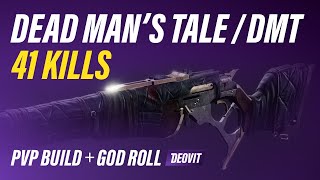 DEAD MANS TALE  scout rifle  41 kills  PVP build  god roll  gameplay 01  DMT is too powerful [upl. by Okimuk951]