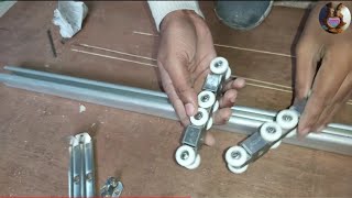 Sliding doors में channel कैसे लगाते हैं  How do the sliding doors channel install sliding door [upl. by Lesya]