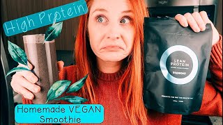 HOW TO High Protein VEGAN Shake Using Tropeaka Lean Protein Powder Quarantine Kitchen EP 3 [upl. by Ydnagrub2]