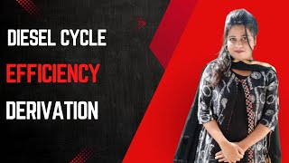 Diesel cycle efficiency derivation with pv and ts diagram [upl. by Won]