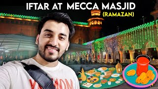 IFTAAR AT MAKKAH MASJID HYDERABAD  RAMADAN SPECIAL  VLOG 4  Aamers Den [upl. by Falcone792]