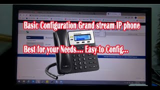 Grand stream GXP16201625 IP PHONE  REVIEW and basic config [upl. by Azeria910]