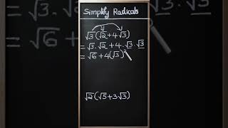 Simplify Radicals [upl. by Googins]