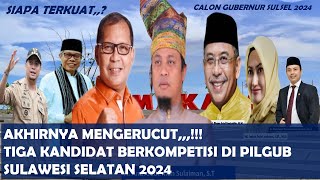 SURVEY TERBARU CALON GUBERNUR SULAWESI SELATAN 2024 HANYA 3 KANDIDAT YANG LOLOS pilkada2024 [upl. by Acinoj]