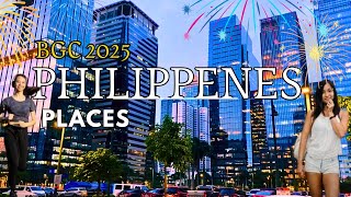 BGC philippines walk  A Tour In a Rich City in the Philippines NEWYORK OF Philippines [upl. by Assillem]