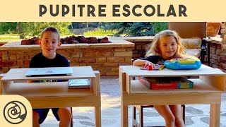 Hazlo tú mismo pupitre escolar para niños  ¡Fácil rápido y barato [upl. by Victory207]