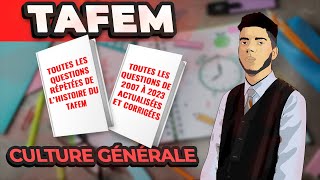 TAFEM 2024 📚 La Seule Vidéo qui te faut pour PERFECTIONNER la Culture Générale 🔥 [upl. by Giverin]