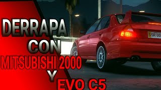 COMO DERRAPAR CON EL EVO C5 Y MITSUBISHI 2000  Static shift Racing [upl. by Aicilanna382]