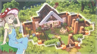 Minecraft Underground Cottage Base amp Garden 🥕🧅  CIT Resource Packs [upl. by Herculie]