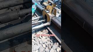 Rail line hole drilling todayviralvideo [upl. by Thomasa660]