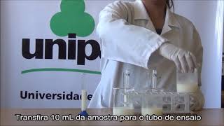 Prova da peroxidase em leite fluido [upl. by Russell815]