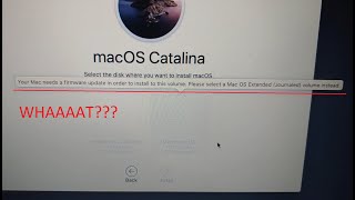 FIX your mac need a firmware update in order to install to this volume  APFS problem by CrocFIX [upl. by Borek]