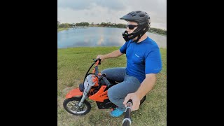 Tesla mini Dirt Bike ride [upl. by Acceb865]