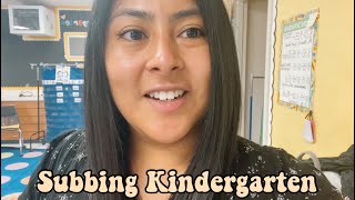 Subbing Kindergarten  Back at School [upl. by Ailatan648]