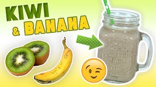 Kiwi Banana Smoothie Immune Boosting Smoothie Recipe [upl. by Cloe]