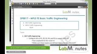 LabMinutes SP0017  Cisco MPLS TE Basic Traffic Engineering Part 1 [upl. by Devinna]