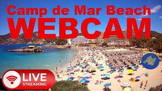 LIVE WEBCAM Camp de Mar Beach 4K UHD from Mallorca 🇪🇸 livestream mallorca baleares [upl. by Eiffe]