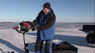 Clam Portables and Strikemaster Augers  Ice Fishing Gear from Mills Fleet Farm [upl. by Tnahsin209]