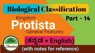 in Kannada Class 11 Biological Classification Part 14 Kingdom Protista [upl. by Dori]