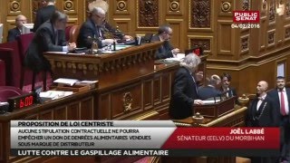 Proposition de loi contre le Gaspillage alimentaire  Les matins du Sénat 09022016 [upl. by Nordek]