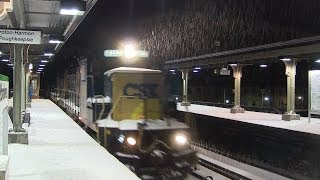 CSX Q704 Cruises Through the Snow  Yonkers [upl. by Alih331]