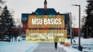 Montana State University  MSU Basics [upl. by Polk381]