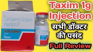 Taxim 1gm Injection  Taxim 1gm Injection Uses In Hindi  Cefotaxime Injection [upl. by Lemon]