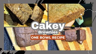 Bakery style brownies at home 🤩 brownies cakey easyrecipeforbeginners [upl. by Adnot]