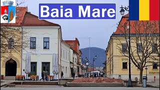 Romania Baia Mare walking in city park and old town 2024 4K [upl. by Dnallor]