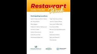 2024 Douglasville Restaurant Week Winner [upl. by Wershba]