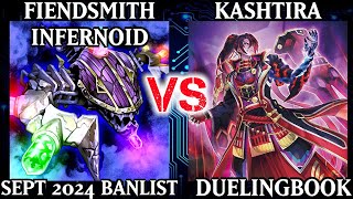 Fiendsmith Infernoid vs Kashtira  High Rated  Dueling Book [upl. by Kristan]