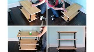 Modern Industrial Home Decoration With Diy Pipe And Wood Tv Stand [upl. by Gitlow570]