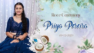 ROCE CEREMONY OF PRIYA  JAY PHOTOGRAPHY  TRADITIONAL CEREMONY  MANGALORE WEDDING [upl. by Gearalt]