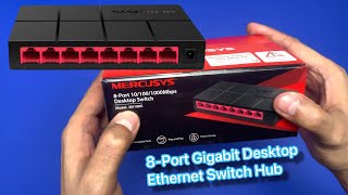 Mercusys 🔥 MS108G 8Port Gigabit Desktop 🔥 Ethernet Switch Hub 🔥 Unboxing [upl. by Sewel]