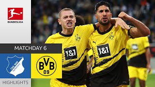 TSG Hoffenheim  Borussia Dortmund 13  Highlights  Matchday 6 – Bundesliga 202324 [upl. by Gnuy964]