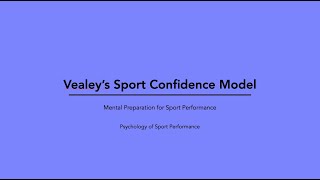 Vealeys Sport Confidence Model [upl. by Murtha]